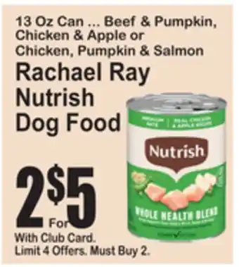 SuperFresh Rachael Ray Nutrish Dog Food offer