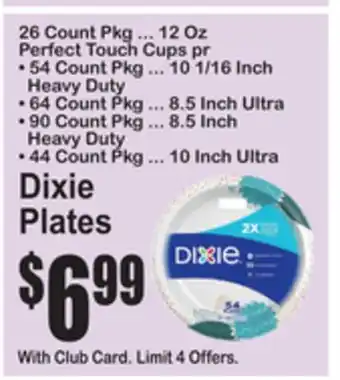 SuperFresh Dixie Plates offer