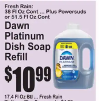 SuperFresh Dawn Platinum Dish Soap Refill offer
