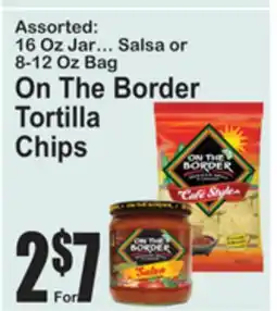 SuperFresh Assorted: 16 Oz Jar... Salsa or 8-12 Oz Bag On The Border Tortilla Chips offer
