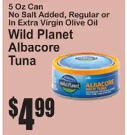 SuperFresh Wild Planet Albacore Tuna offer
