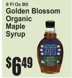 SuperFresh Golden Blossom Organic Maple Syrup offer
