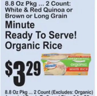 SuperFresh Minute Ready To Serve! Organic Rice offer