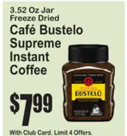SuperFresh Freeze Dried Café Bustelo Supreme Instant Coffee offer