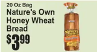 SuperFresh Nature's Own Honey Wheat Bread offer