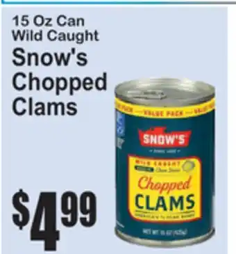 SuperFresh Snow's Chopped Clams offer