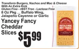 SuperFresh Yancey Fancy Cheddar Slices offer