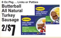 SuperFresh Butterball All Natural Turkey Sausage offer