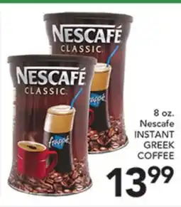 Pete's Fresh Market Nescafe INSTANT GREEK COFFEE offer