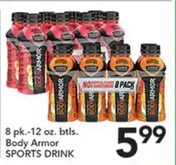Pete's Fresh Market Body Armor SPORTS DRINK offer