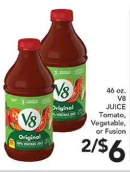 Pete's Fresh Market 46 oz. V8 JUICE offer