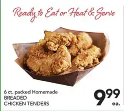 Pete's Fresh Market 6 ct. packed Homemade BREADED CHICKEN TENDERS offer