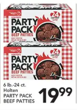 Pete's Fresh Market Holten PARTY PACK BEEF PATTIES offer