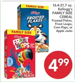 Pete's Fresh Market Kellogg's FAMILY SIZE CEREAL offer