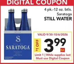 Pete's Fresh Market Saratoga STILL WATER offer