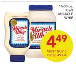 Pete's Fresh Market Kraft MIRACLE WHIP offer