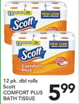 Pete's Fresh Market Scott COMFORT PLUS BATH TISSUE offer