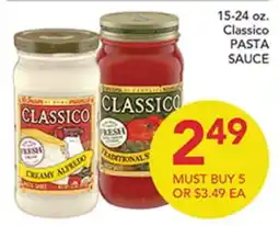 Pete's Fresh Market Classico PASTA SAUCE offer
