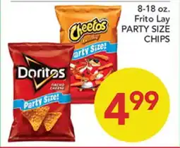 Pete's Fresh Market Frito Lay PARTY SIZE CHIPS offer