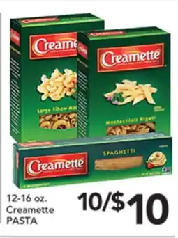 Pete's Fresh Market Creamette PASTA offer