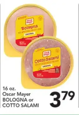 Pete's Fresh Market Oscar Mayer BOLOGNA or COTTO SALAMI offer