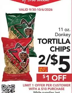 Pete's Fresh Market TORTILLA CHIPS offer