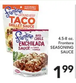 Pete's Fresh Market 4.5-8 oz. Frontera SEASONING SAUCE offer