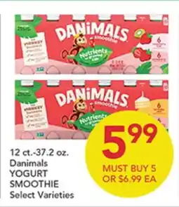 Pete's Fresh Market Danimals YOGURT SMOOTHIE offer