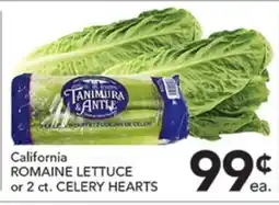 Pete's Fresh Market California ROMAINE LETTUCE or 2 ct. CELERY HEARTS offer