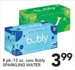 Pete's Fresh Market 8 pk.-12 oz. cans Bubly SPARKLING WATER offer