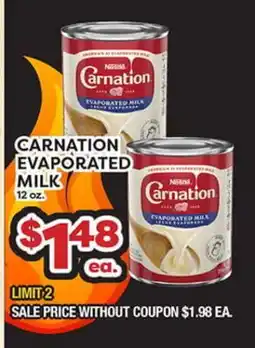 Torres Supermercado CARNATION EVAPORATED MILK offer