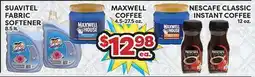 Torres Supermercado SUAVITEL FABRIC SOFTENER, MAXWELL COFFEE, NESCAFE CLASSIC INSTANT COFFEE offer