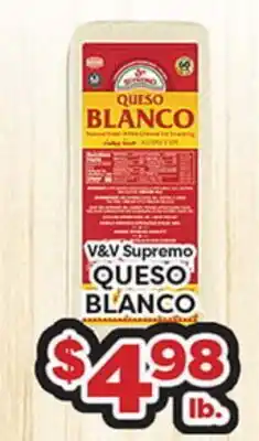 Torres Supermercado V&V Supremo Queso Blanco offer