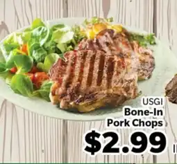 Living Fresh Market USGI Bone-In Pork Chops offer