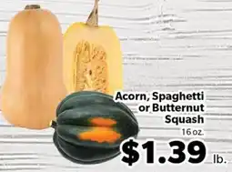Living Fresh Market Acorn, Spaghetti or Butternut Squash offer