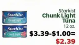 Living Fresh Market Starkist Chunk Light Tuna offer