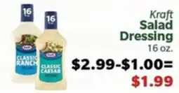 Living Fresh Market Kraft Salad Dressing offer
