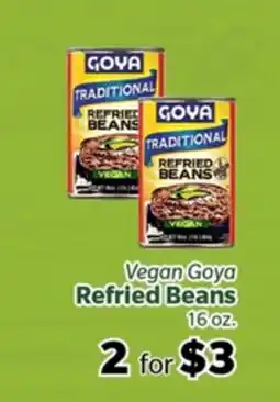Living Fresh Market Vegan Goya Refried Beans offer