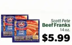 Living Fresh Market Scott Pete Beef Franks offer
