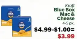 Living Fresh Market Kraft Blue Box Mac & Cheese offer