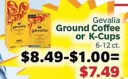 Living Fresh Market Gevalia Ground Coffee or K-Cups offer