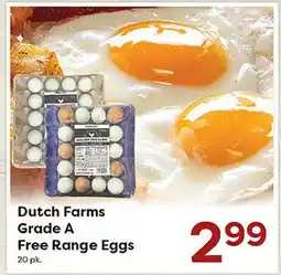 Rich's Fresh Market Dutch Farms Grade A Free Range Eggs offer