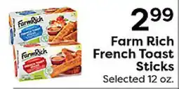 Rich's Fresh Market Farm Rich French Toast Sticks offer