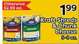 Rich's Fresh Market Kraft Shreds & Chunk Cheese offer