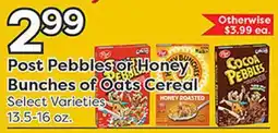 Rich's Fresh Market Post Pebbles or Honey Bunches of Oats Cereal offer