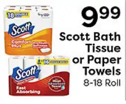 Rich's Fresh Market Scott Bath Tissue or Paper Towels offer