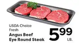 Rich's Fresh Market USDA Choice Fresh Angus Beef Eye Round Steak offer