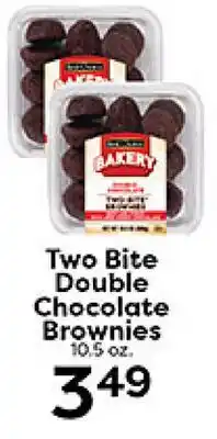 Rich's Fresh Market Two Bite Double Chocolate Brownies offer