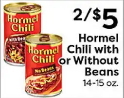 Rich's Fresh Market Hormel Chili with or Without Beans offer
