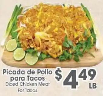 Diced Chicken Meat For Tacos